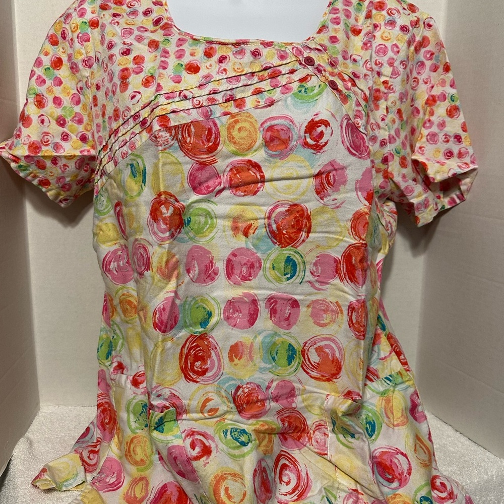 Cherokee Multicolor Polka Dot Blouse